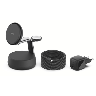 Product Ασύρματος Φορτιστής Belkin UltraCharge Pro 25W Qi2 mag.3-in-1 Ladest.sw. WIZ040kqCH base image