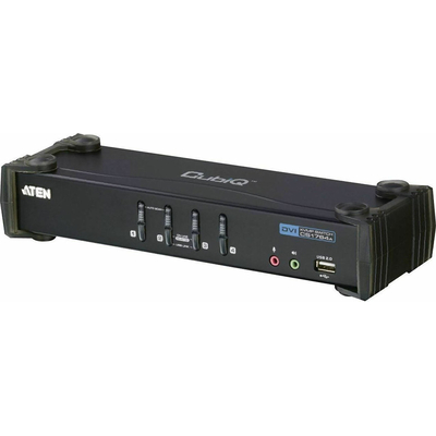 Product KVM Switch Aten CubiQ CS1764A - audio - 4 ports base image