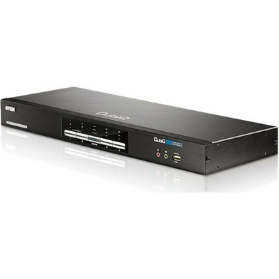 Product KVM Switch Aten USB DVI Dual View KVMP CS1644A - audio / USB - 4 ports base image