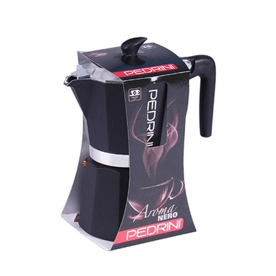 Product Μπρίκι Espresso Pedrini Paint Aluminum 6 Cups dark grey (9114-8) base image
