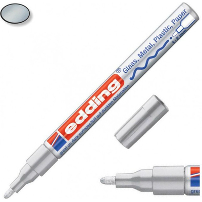 Product Μαρκαδόρος Edding 751 Paint Marker Silver (4-751054) base image