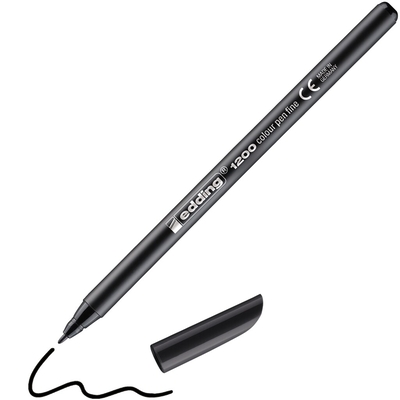 Product Μαρκαδόρος Edding Color Pen 1200 Black (4-1200001) base image