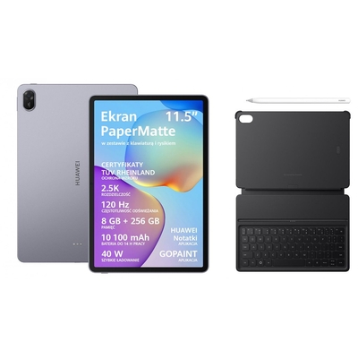 Product Tablet Huawei MatePad 11,5" 2025 8/256GB WiFi Gray + Keyboard + Stylus base image