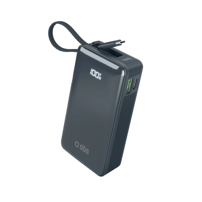 Product Powerbank SBS 10 000mAh with built-in cable USB-C Blue base image