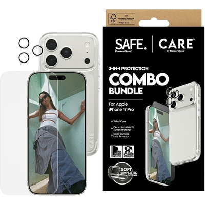 Product Θήκη Κινητού CARE by PanzerGlass Fashionable Combo 3in1 +glass+lens iPhone 17 Pro base image