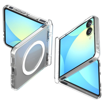 Product Θήκη Κινητού Spigen Ultra Hybrid Pro Mag Magsafe Galaxy with Flip 7 clear/White base image