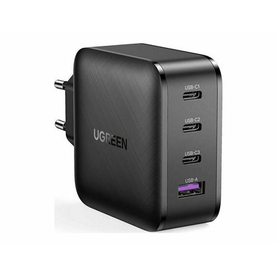 Product Φορτιστής Πρίζας Ugreen CD224, 3x USB-C, 1x USB, Delivery 3.0, GaN, 65W Black base image