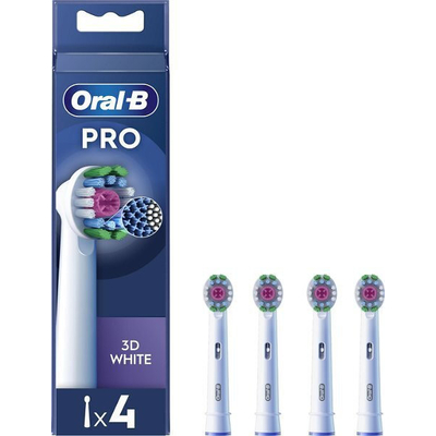 Product Ανταλλακτικές Κεφαλές Οδοντόβουρτσας Oral-B Pro 3D White 4 pcs. White base image