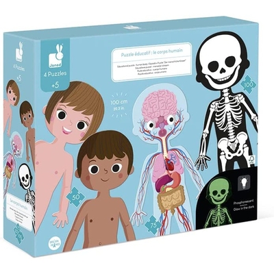 Product Παιδικό Παζλ Janod The human body 50, 75 i 100 el. base image