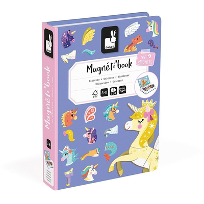 Product Παιχνίδι Κατασκευών Janod Magnetibook Unicorn base image