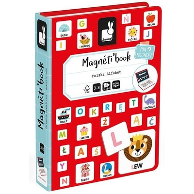 Product Παιχνίδι Κατασκευών Janod Magnetibook Polish Alphabet base image