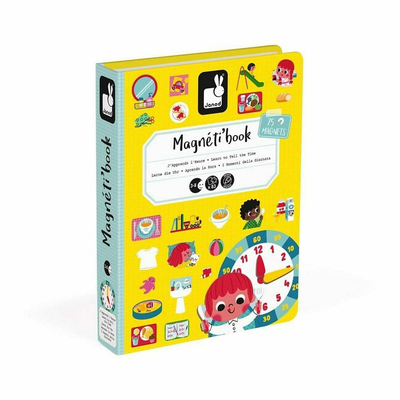 Product Παιχνίδι Κατασκευών Janod Magnetibook I'm learning the clock base image