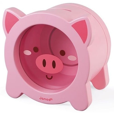 Product Κουμπαράς Ξύλινος Janod Wooden Piggy Bank base image
