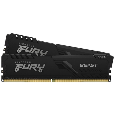 Product Μνήμη RAM Σταθερού DDR4 32GB Kingston 600 CL18 (2x 16GB) Fury Beast Black base image