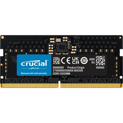 Product Μνήμη RAM Φορητού DDR5 8GB Crucial SODIMM 5600 CL46 Tray base image
