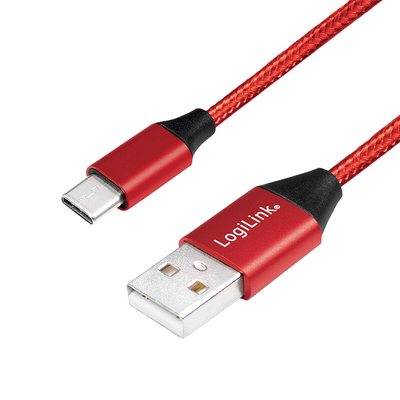 Product Καλώδιο USB Logilink USB-C 2.0 (M) <--> USB-A (M) 1.00m Red base image