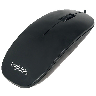 Product Ποντίκι Ενσύρματο Logilink Slim Optical USB-A Black Retail base image