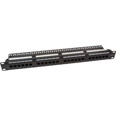 Product Patch Panel Logilink TOE 1U 24-port CAT6 UTP Black base image