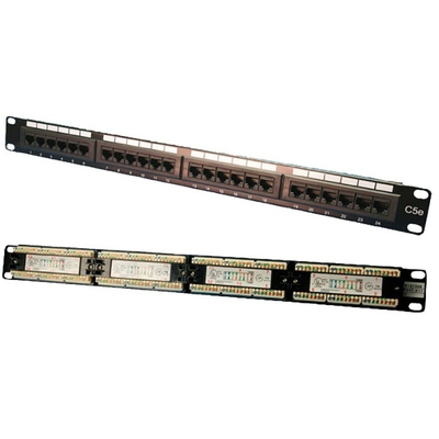 Product Patch Panel Logilink TOE 1U 24-port CAT5e UTP Black base image