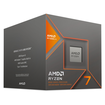 Product CPU AMD AM5 Ryzen 7 8700G 65W /C8T16 /5.1GHz /24MB /BOX base image