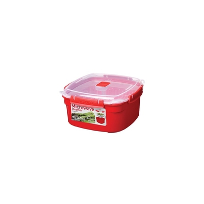 Product Δοχείο Φαγητού Sistema microwave steamer with basket, 2.4 l, red base image