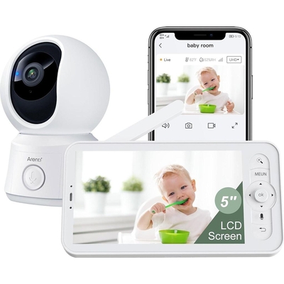Product Ενδοεπικοινωνία Μωρού Arenti 2MP/1080P WiFi Baby Kit w. duals+LCD base image