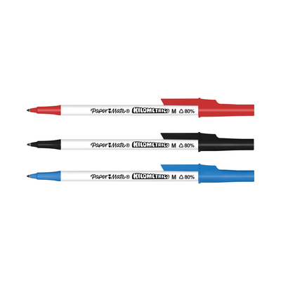 Product Στυλό Papermate Ballpoint Kilometrico Reycled M Sortiert 8er Blister base image