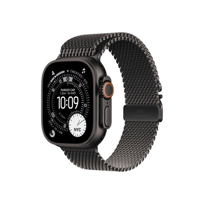 Product Smartwatch Apple Watch Ultra 3 49mm Titanium Milanese Black Band M LTE iOS base image