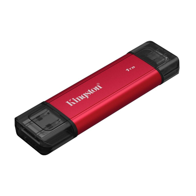 Product USB Flash 1TB Kingston Dual Portable SSD – USB 3.2 Gen 2 – Red base image