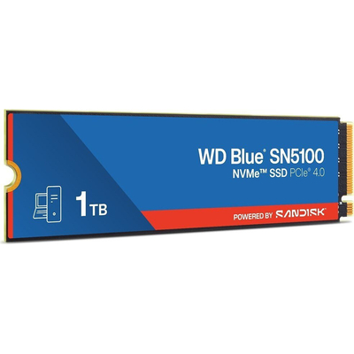 Product Σκληρός Δίσκος M.2 SSD 1TB WD Festplatte BLUE SN5100 PCIe GEN4x4 NVMe - Blue base image