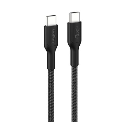 Product Καλώδιο USB Belkin USB-C/USB-C 240W 3m braided, Black CAB025hq3MBK base image