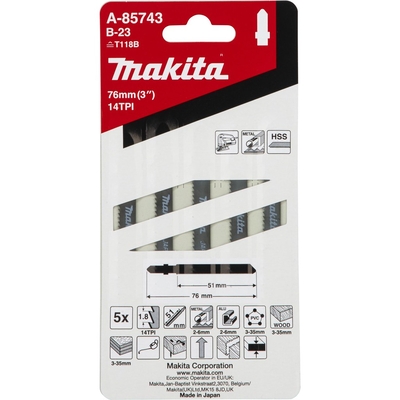 Product Λάμες Σέγας Makita Stichsageblatt B-23 base image