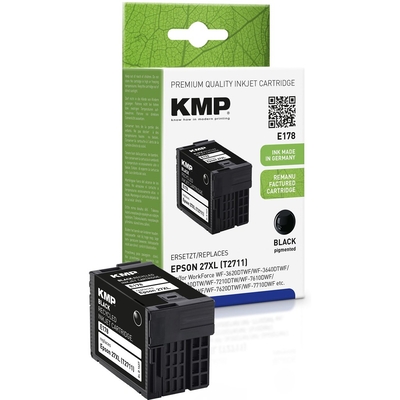Product Μελάνι Συμβατό KMP E178 Black compatible with Epson T 2711 XL base image