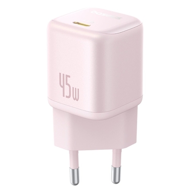 Product Φορτιστής Πρίζας Baseus PicoGo GaN 45W EU Pink base image