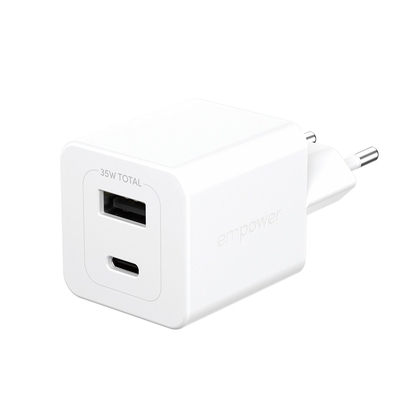 Product Φορτιστής Πρίζας PanzerGlass empower 35W USB-C + USB-A White base image