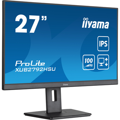 Product Monitor 27" Iiyama (1920x1080) ProLite XUB2792HSU-B6 IPS 100Hz HDMI DP Speaker Black base image