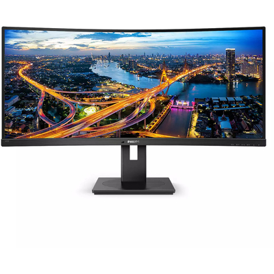 Product Monitor 34" Philips (3440x1440) B-Line 345B1C Curved USB 2xHDMI DP Speaker WQHD Black base image