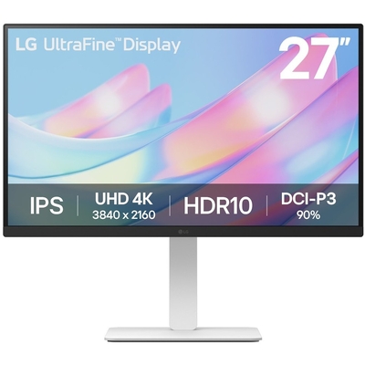 Product Monitor 27" LG (3840x2160) UltraFine 27US550-W 4K UHD IPS 60Hz HDR10 2xHDMI DP White base image