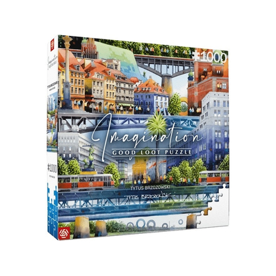 Product Puzzles Good Loot Imagination Tytus Brzozowski Warsaw Bridges (1000 elements) base image