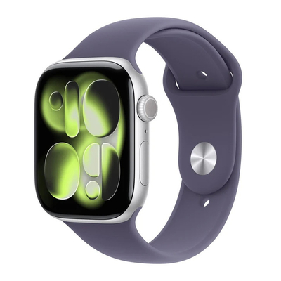 Product Smartwatch Apple Watch Series 11 GPS 46mm Silver Aluminium with Purple Fog Sport - S/M base image