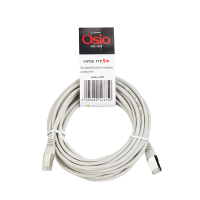 Product Kαλώδιο Δικτύου Osio OEK-1305 Εthernet Cat5e (FTP) RJ45 σε RJ45 5m base image