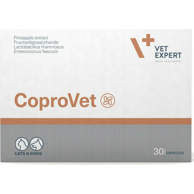 Product Συμπλήρωμα Διατροφής Vetexpert CoproVet - against the ingestion of feces for dogs and cats - 30 caps. base image