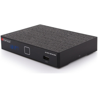 Product Ψηφιακός Δέκτης Opticum 1500 4K BOX DVB-S2 AX UHD base image