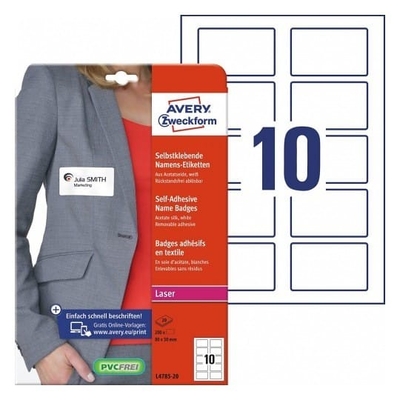 Product Αυτοκόλλητες Ετικέτες Avery Zweckform Self-Adhesive Name Badges L4785-20 base image