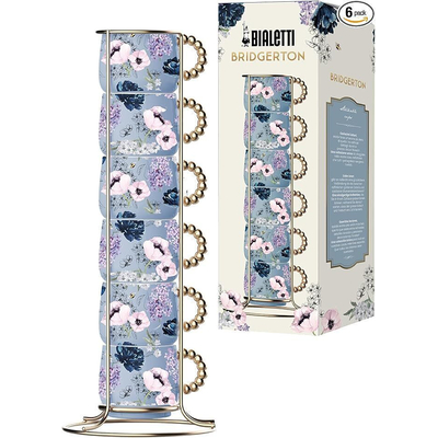 Product Φλιτζάνια Καφέ Bialetti Bridgerton for Espresso 6x 60 ml Blue base image