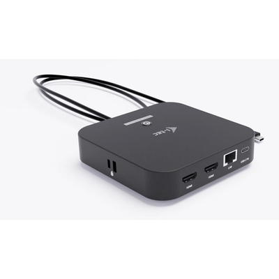 Product Docking Station i-tec USB-C Dual 2xHDMI 2x USB-C 4x USB-A (2x5Gbps) 100W LAN Audio base image