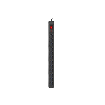 Product Πολύπριζο Ασφαλείας Armac M12 / 16A Rack 19 '' Black 2.5m (12 slots) base image