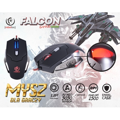 Product Gaming Ποντίκι Rebeltec optical USB FALCON base image