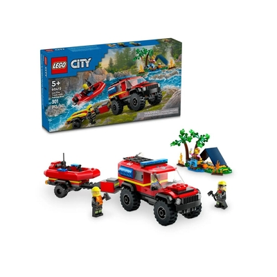 Product Lego 60412 4x4 Fire Engine with Rescue Boat base image