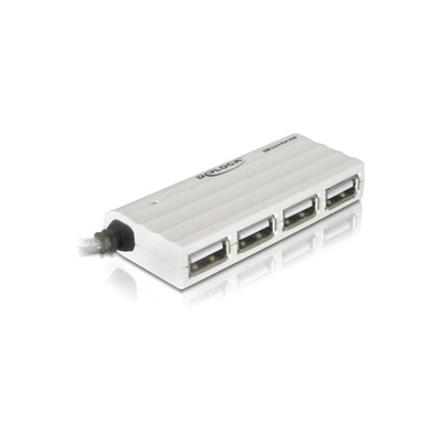 Product USB Hub Delock Slim USB Silver 4 Θυρών base image